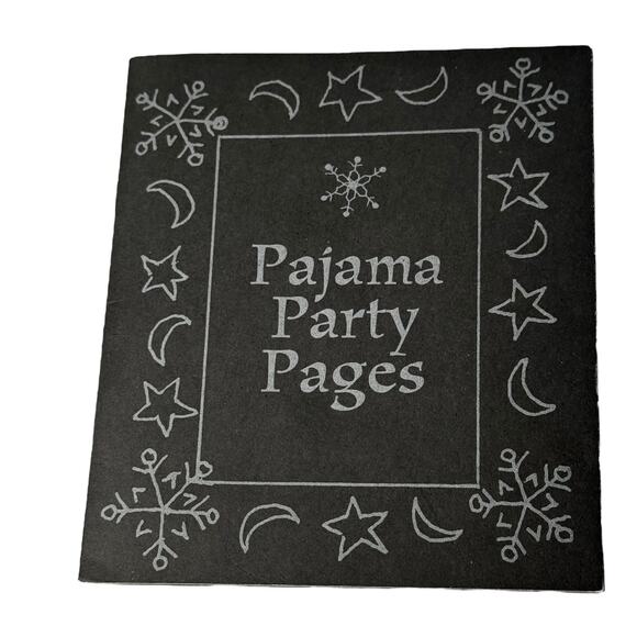 American Girl PAJAMA PARTY PAGES BOOKLET Snowflake Satin Pjs Book + Stickers VTG - Picture 1 of 5